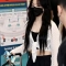 엔믹스 NMIXX 해원 공항룩 배꼽