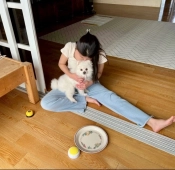 ltzt 리아 발바닥 노출 모아 봄
