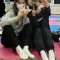 태권도장에서 친구랑 흰양말 샷