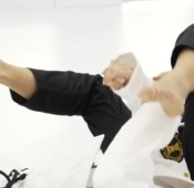 주짓수 하는 배우 설인아 발바닥