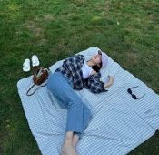 피크닉 간 아나운서 김해나 발바닥