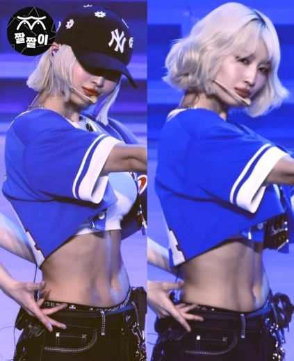 트와이스 모모 군살 1도 없는 미친복근