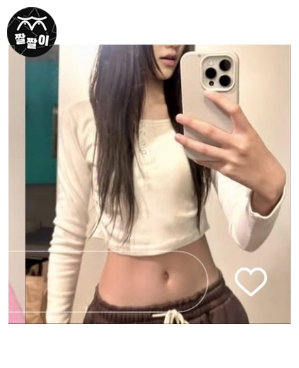 사랑스러운 청순배꼽