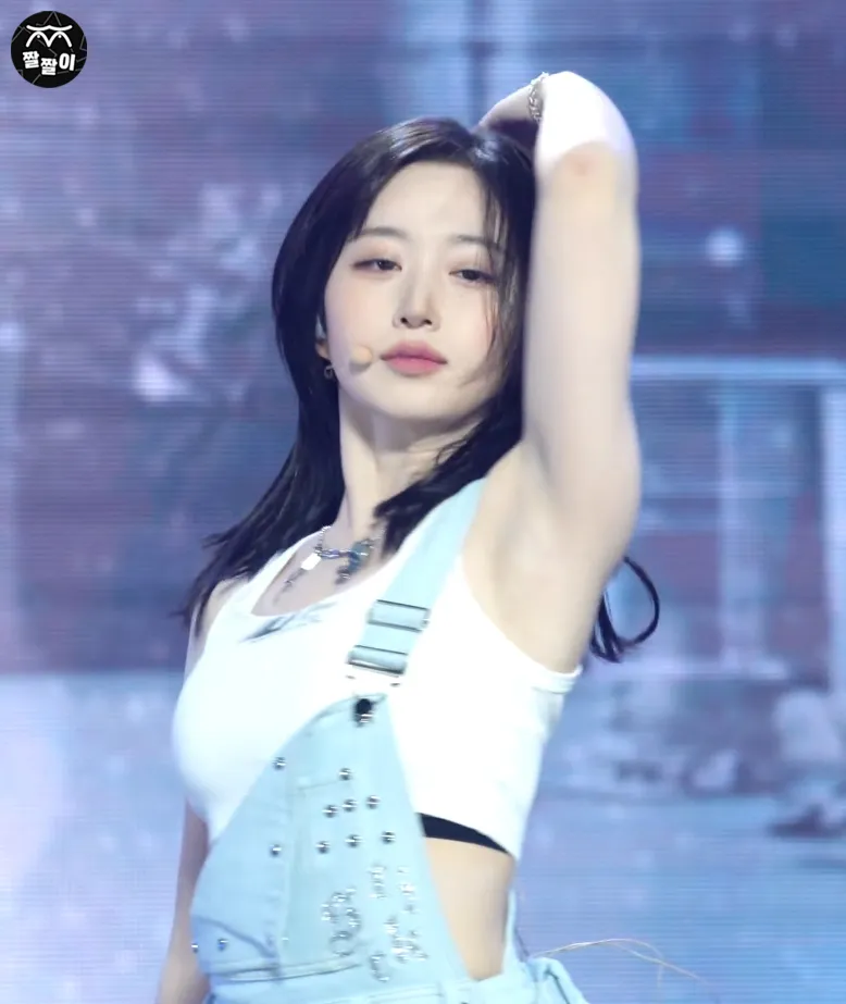 음방 엔믹스 오해원 겨드랑이