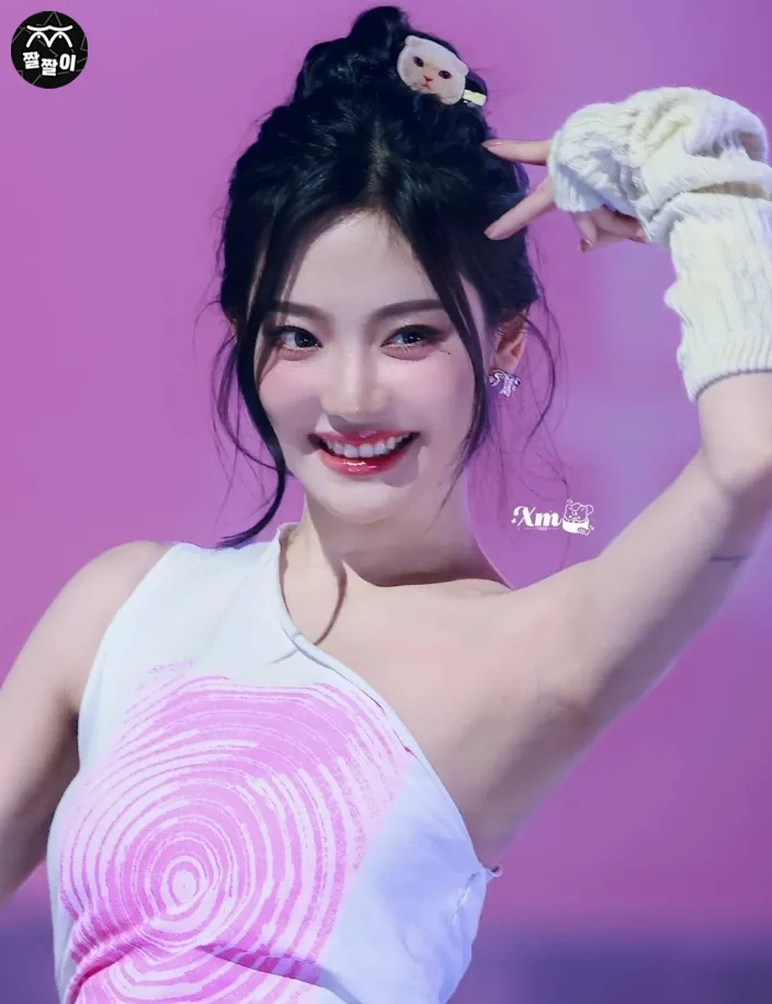 음방 그림자진 에스파 닝닝 겨드랑이